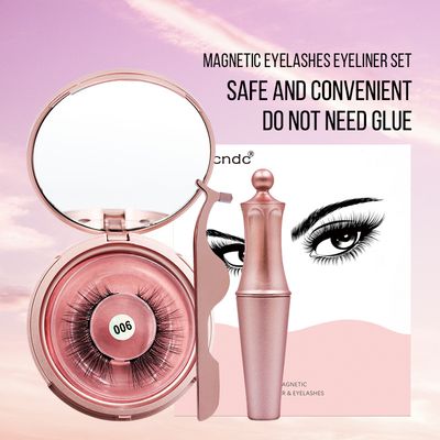 Magnetic Liquid Eyeliner False Eyelashes Tweezer Set