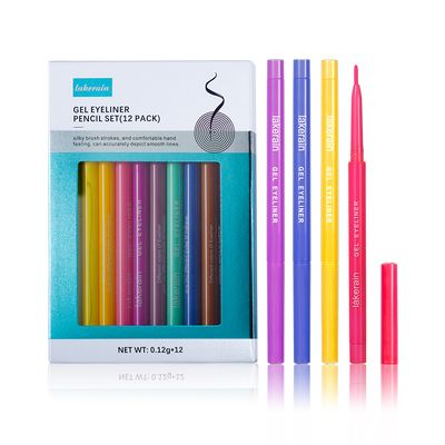 12Pcs/Set Colorful Waterproof Sexy Liquid Eyeliner Pen