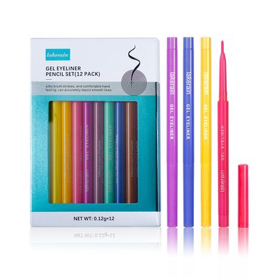 12 Colors Long-lasting Eyeliner Waterproof Gel Liner Pen
