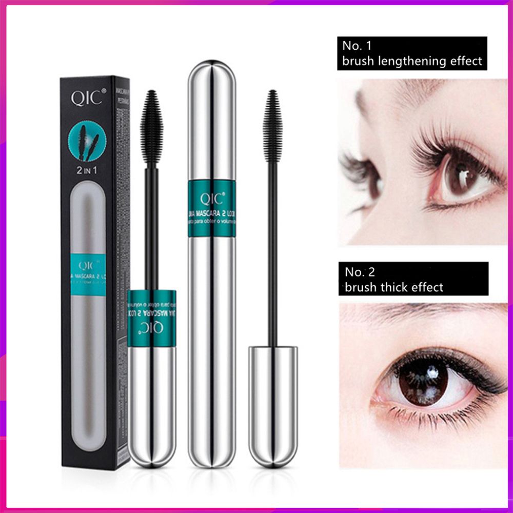 4D Silk Fiber Mascara Waterproof Natural Soft Long Eyelash Makeup Mascara