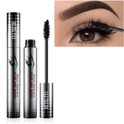 4D Silk Fiber Lash Mascara Charming Black Thick Curling Lengthening Eyes Makeup