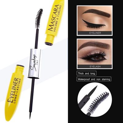 2-in-1 Silk Fiber Long Thick Curling Eyelash Mascara