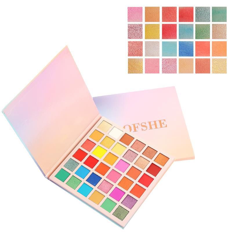 36 Colors Glitter Beautiful Eyeshadow Palette Matte Natural Pigment