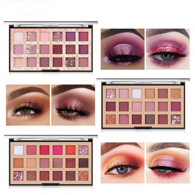 18 Colors Eye Shadow Palette Glitter Shimmer Waterproof Long Lasting Make Up