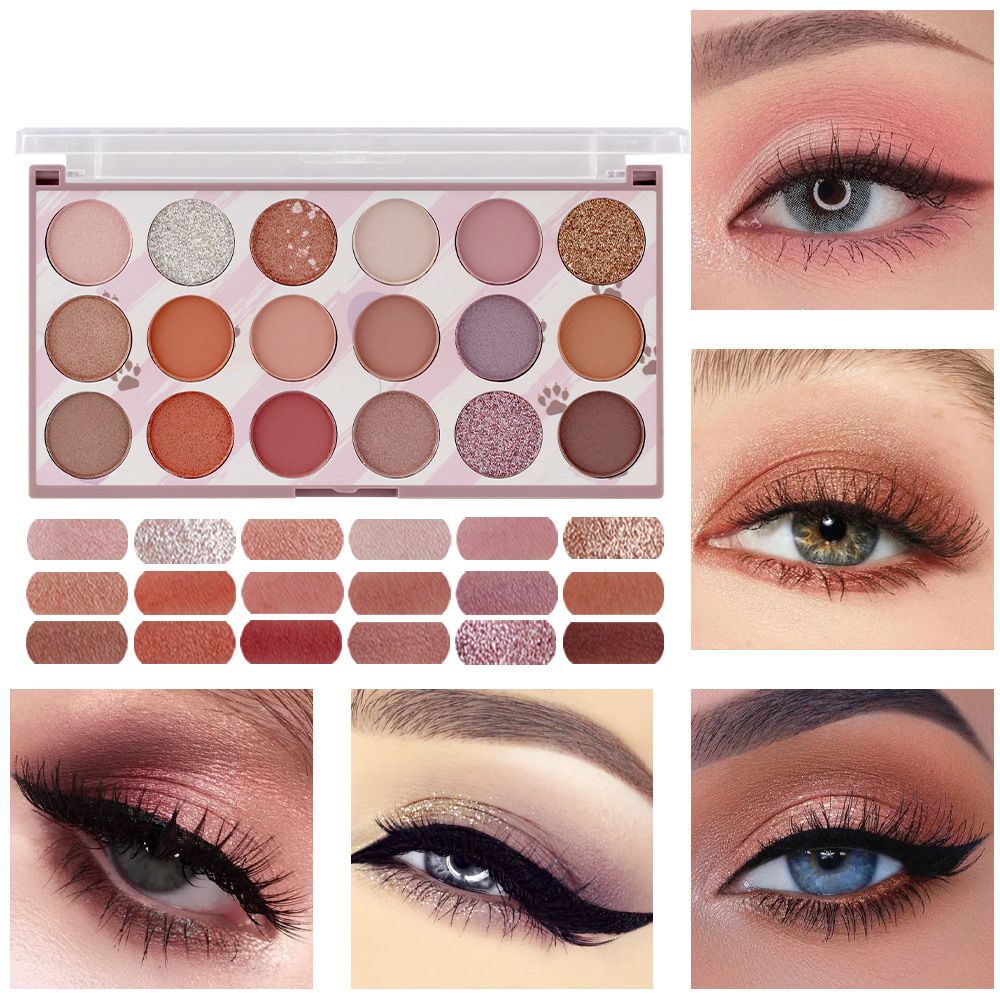 18 Colors Waterproof Pearl Matte Eyeshadow Palette