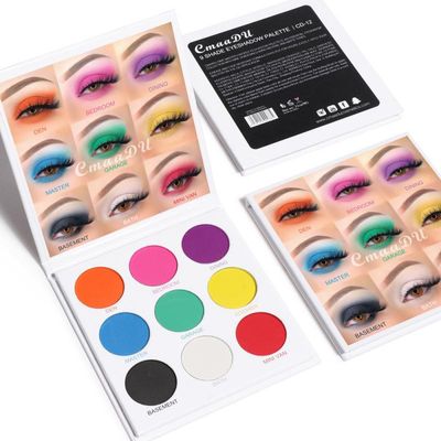 9 Colors Matte Shimmer Eyeshadow Palette Waterproof Lasting Glitter