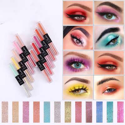 Double-end Liquid Eye Shadow Glitter Shimmer Eyeshadow Waterproof