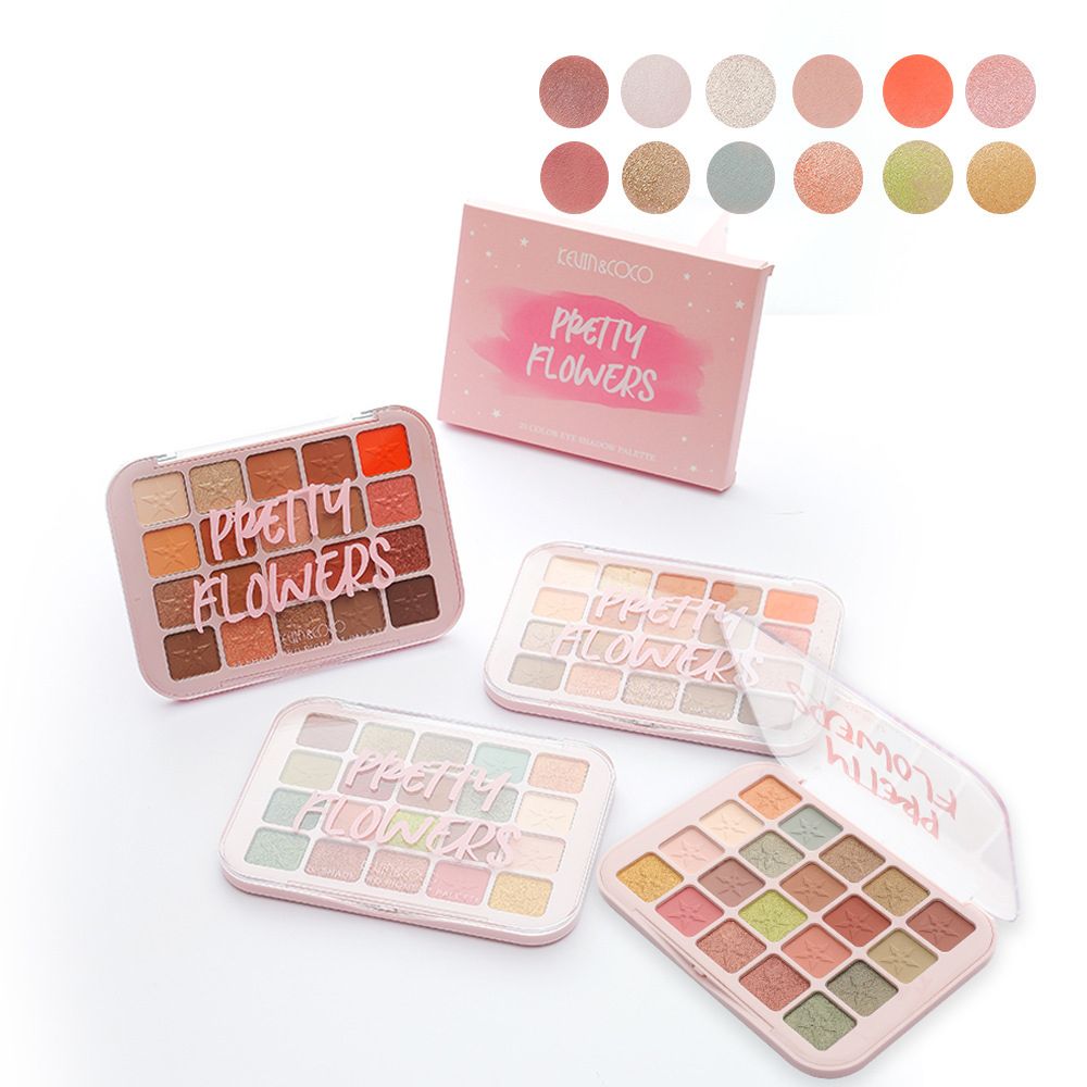 20 Colors Matte Pearlescent Shimmer Eyeshadow Pigment Palette