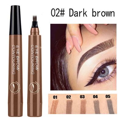 5 Colors Eyebrow Tattoo Pen Waterproof Long Lasting Liquid Brow Pencil