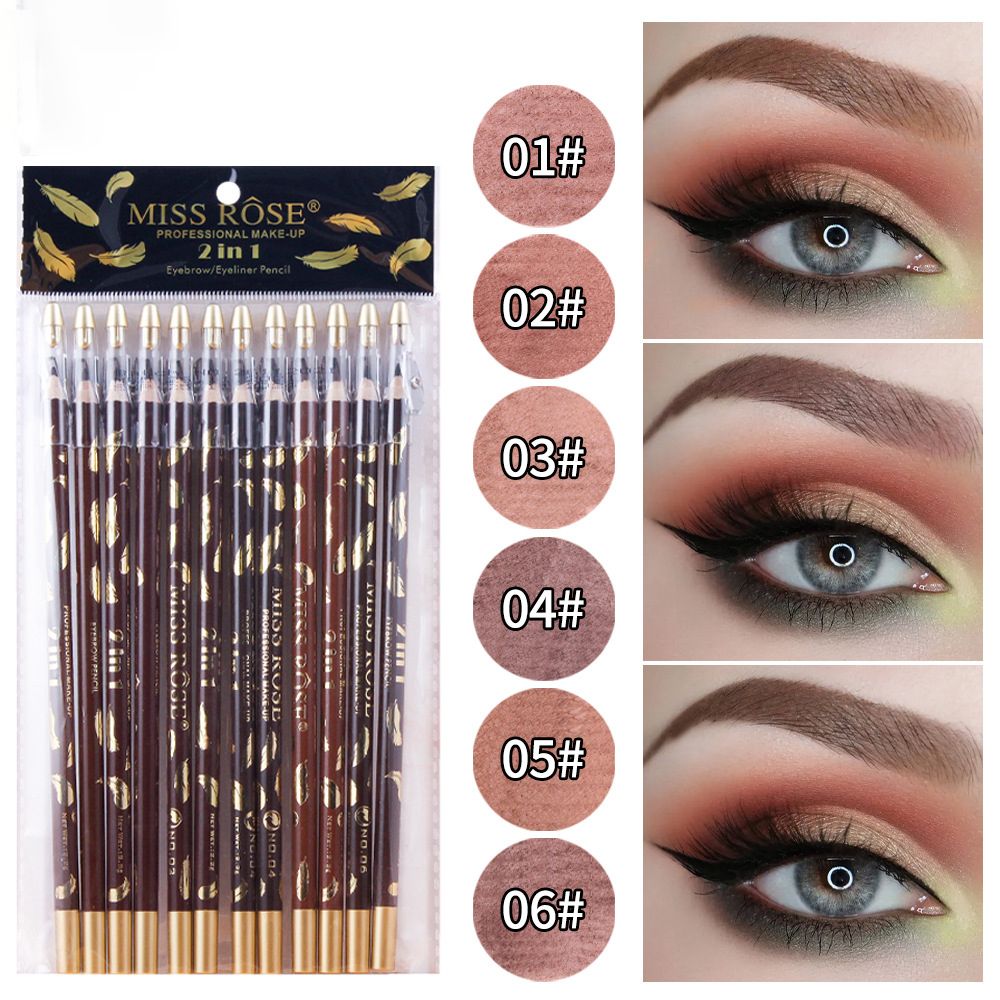 12Pcs Eyebrow Pencil Cosmetics Eyebrow Pen