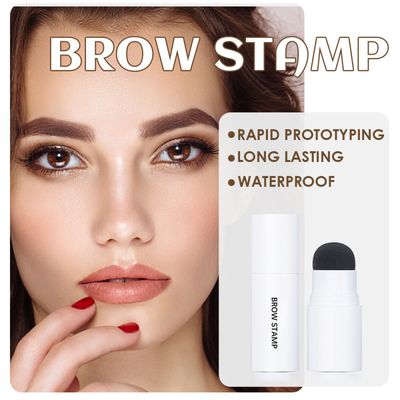 1 Set Perfect Eyebrow Stamp Stencil Brush Kit