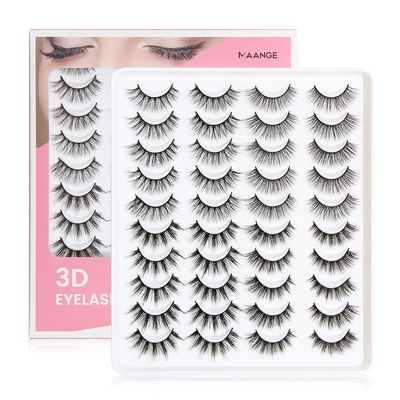 20 Pairs 3D Mink Lashes Natural False Eyelashes