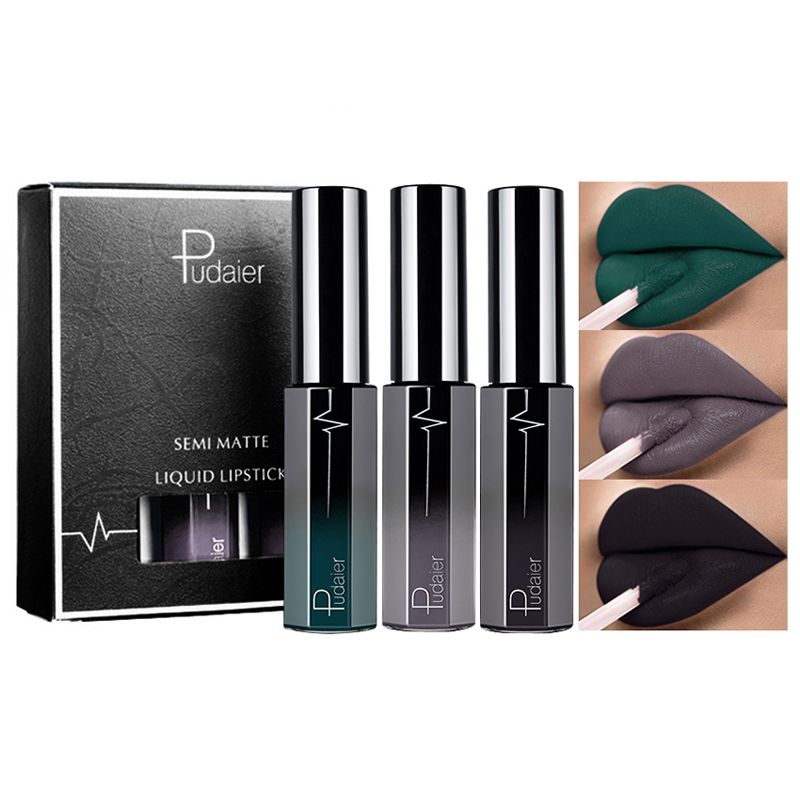 3 Colors/Box Matte Moisturizer Lip Gloss Kit Lips Makeup