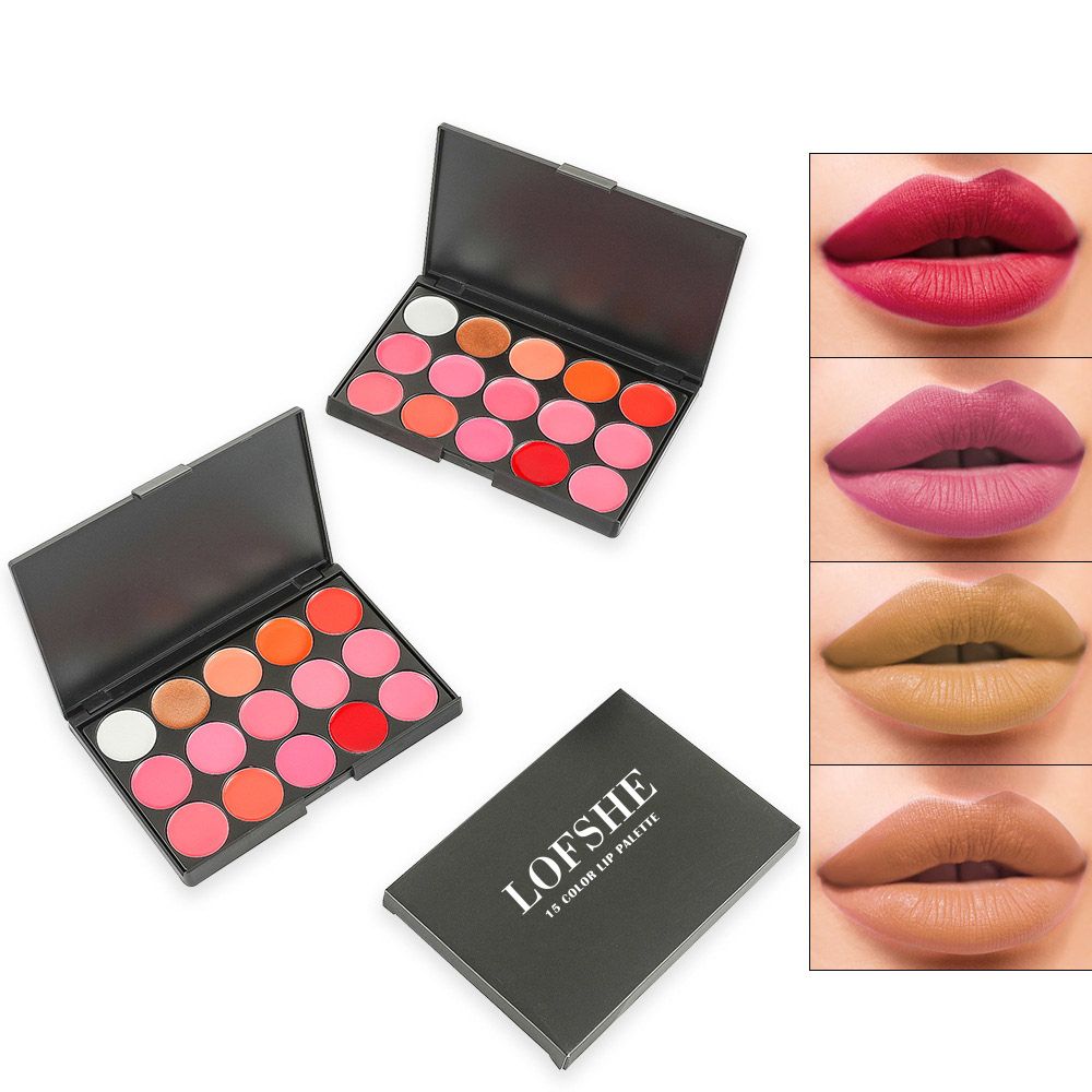 15 Colors Matte Lip Gloss Palette