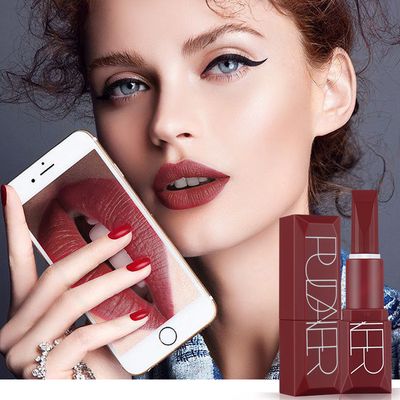 Matte Pumpkin Color Lipstick Moisturizing Lip Makeup