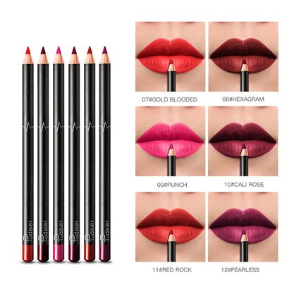 6PCS/Set Lip Liner Matte Pencil Waterproof Lip Makeup