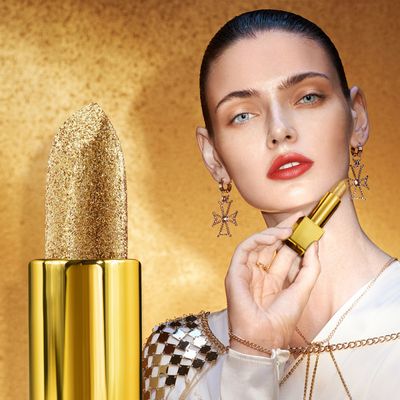 6 Colors Gold Foil Jelly Flower Velvet Matte Lipstick