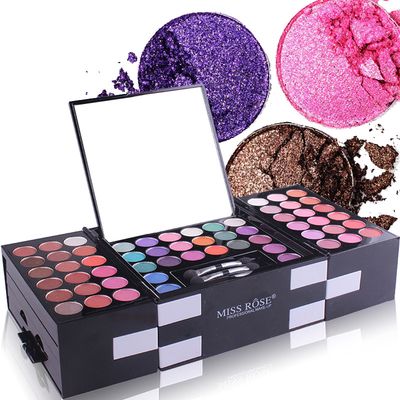 Professional 142 Colors Eyeshadow Palette Blush Eyebrow Powder Makeup Set