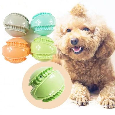 TPR Squeaky Dog Tooth Cleaning Ball Dog Toys 8cm