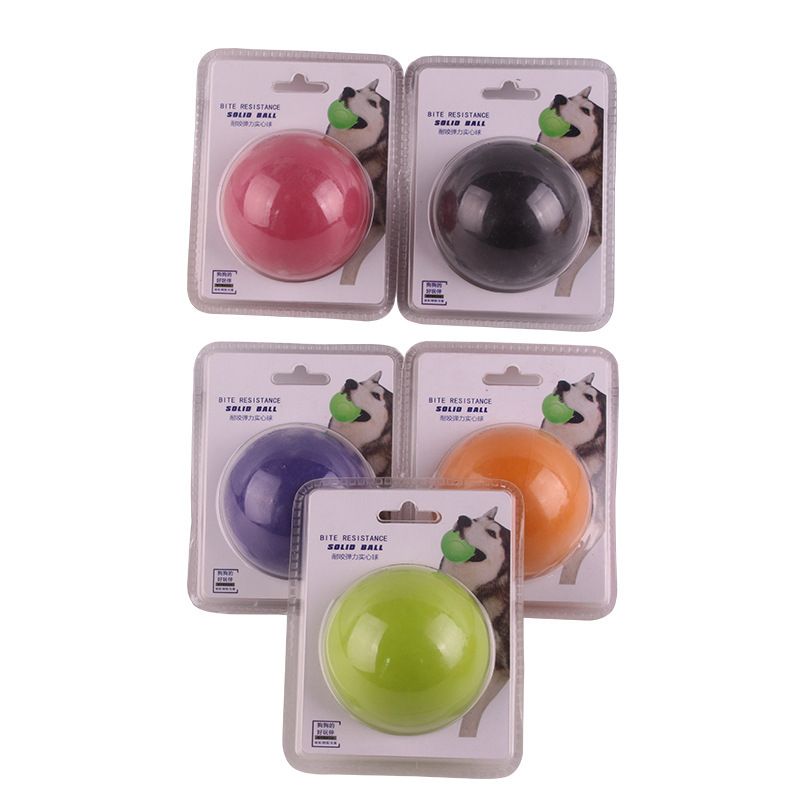 Bite-resistant Rubber Pet Dog Chew Toy Ball