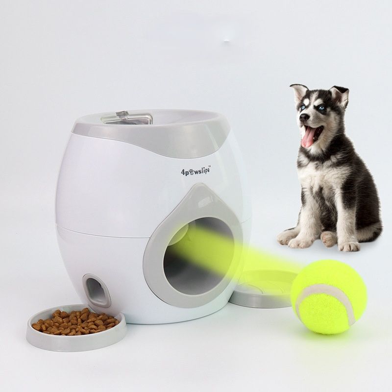 Pet Ball Launcher Toy Dog Tennis Food Reward Machine Toy