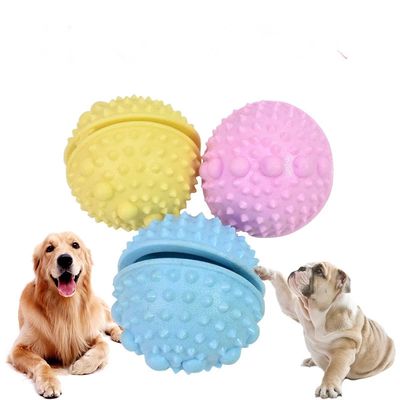 Pet Dog Toy Interactive Rubber Balls Food Treat Dispenser Ball Toys