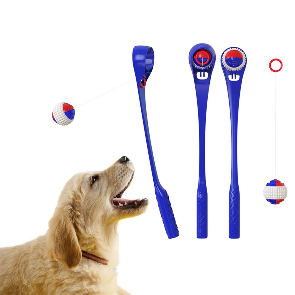 Dog Throwing Stick with Ball Arc Body Labor-Saving Pet Toy