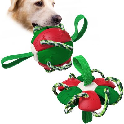 Self-Playing Chew Ball Toy Interactive Training Ball Dog Ropes Toy Cleaning Teeth