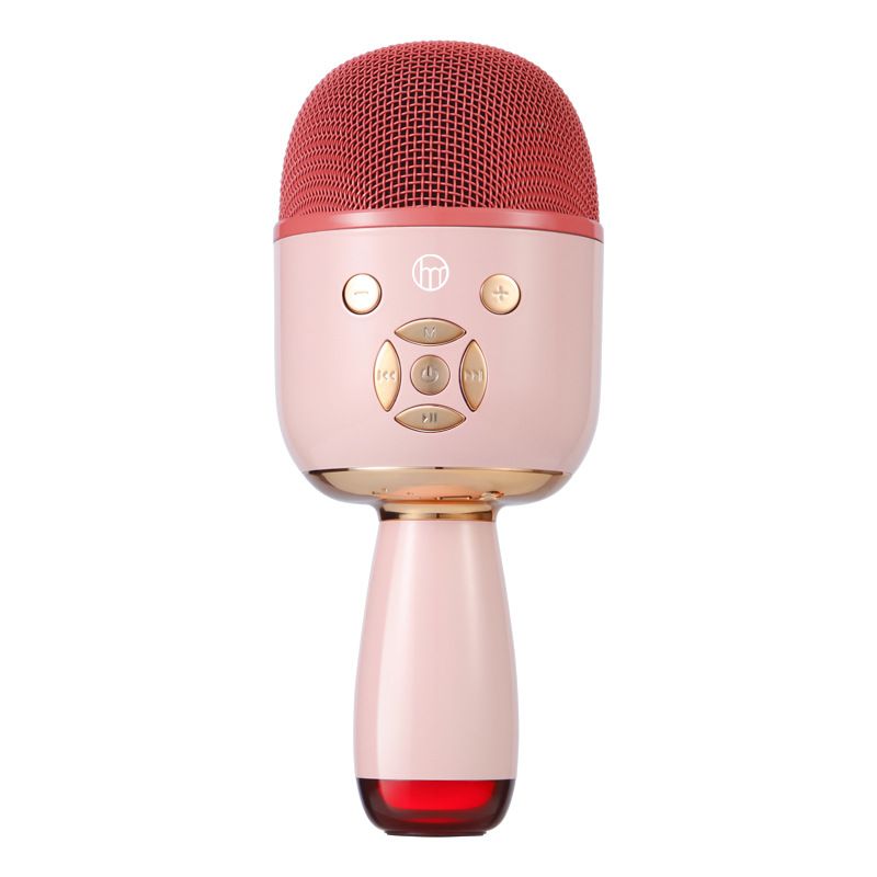 Home Wireless Microphone With Lamp Mobile Phone Children Microphone Audio