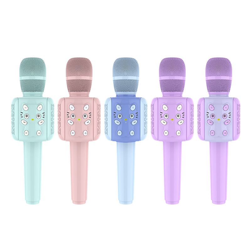 Professional Children&#39;s Wireless Microphone Lovely Player For Family KTV