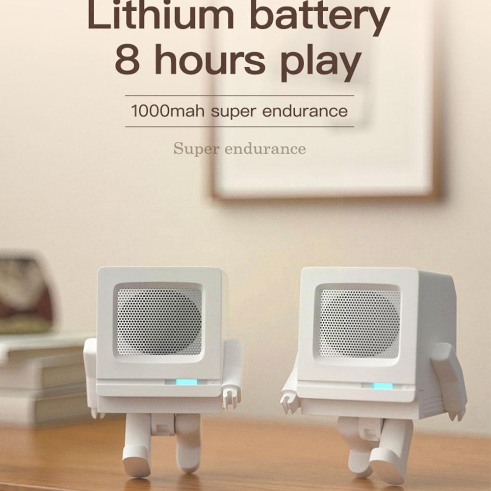 Computer Humanoid  Portable Bluetooth Wireless Subwoofer Mini Speaker