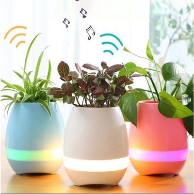 Music Bonsai Flower Pot Wireless Bluetooth Speaker With Night Light