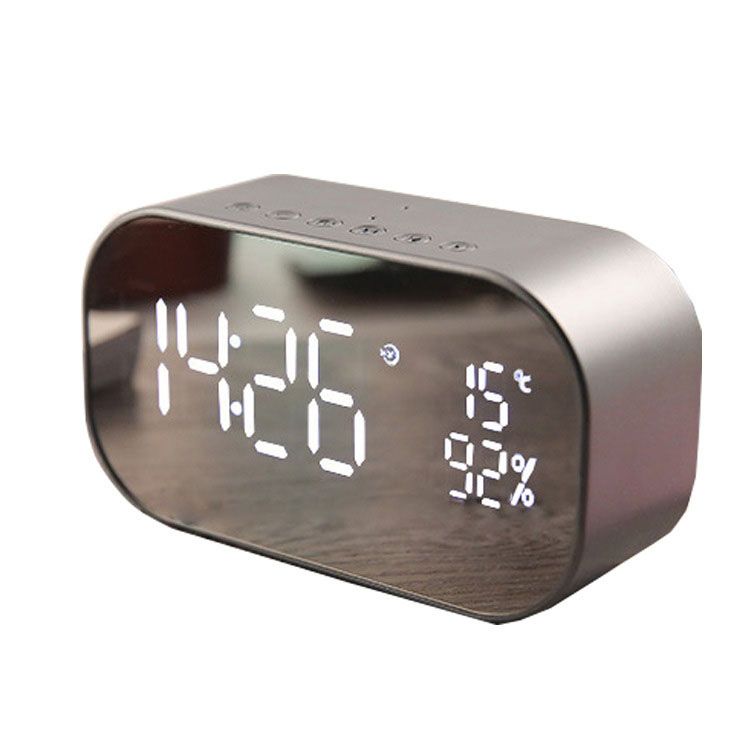 Wireless Home Mirror Audio Desktop Alarm Block Speaker