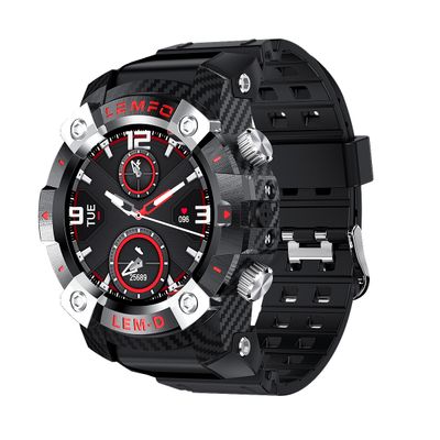 Men Bluetooth 5.0 with Wireless Earphones 2 in 1 Heart Rate Monitor Smartwatch