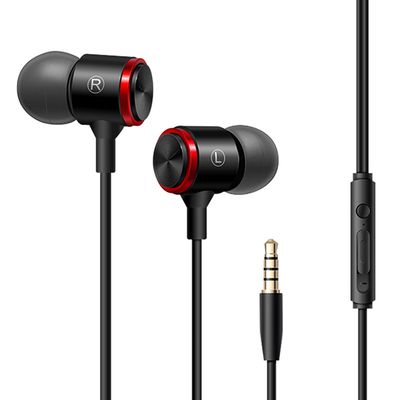 Silicone Metal Sport Universal Mobile Phone 3.5mm Wired Earphone