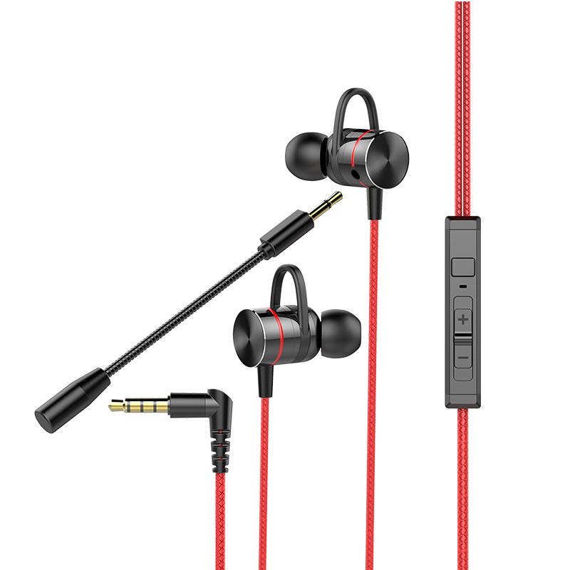 E-sports Metal Game In-Ear Type With Microphone Line Control Computer Headset