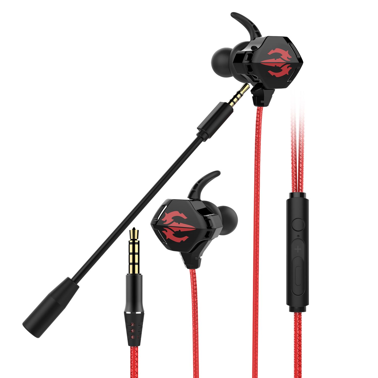 Gaming Headset Phone PC Earphone Wired Stereo Noise Cancelling Earbud