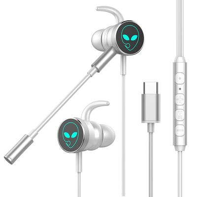 Gaming Wired Headphone Breathing Light In Ear Earphone With Microphone