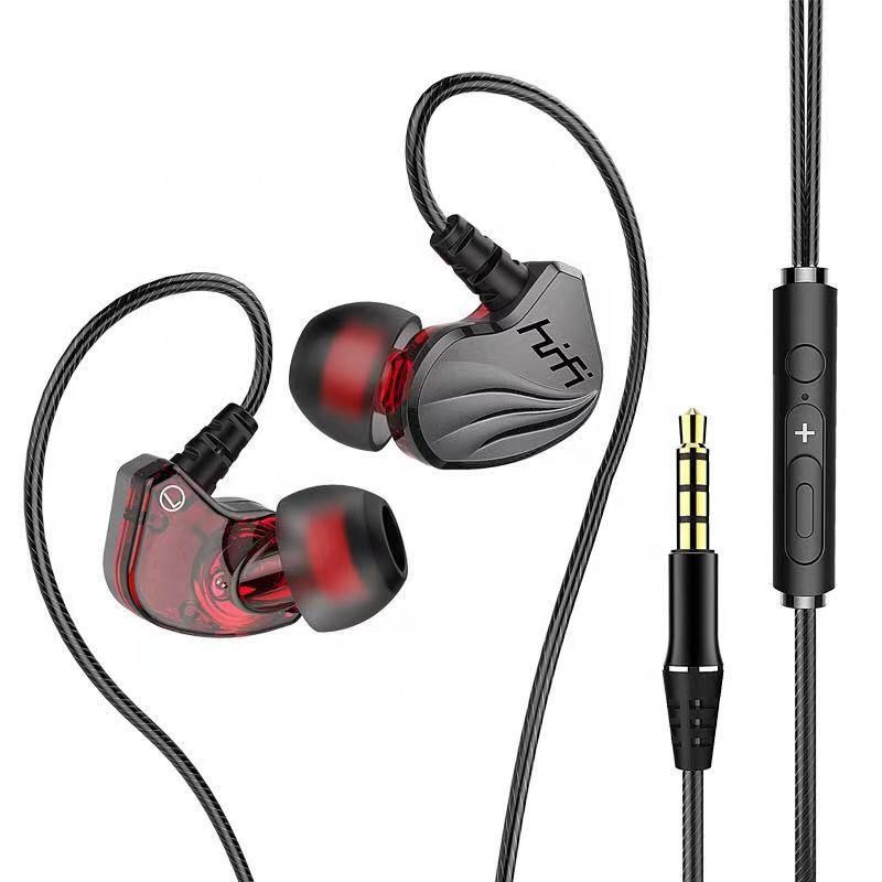 HiFi Music In-Ear Noise Cancelling Wired Sport Earphone With Microphone