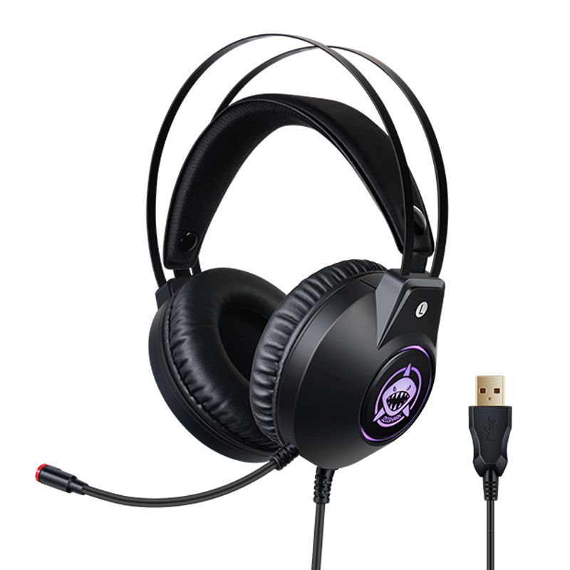 Gamer Headset Stereo Wired Headphones Noise Cancelling Gaming Headphone