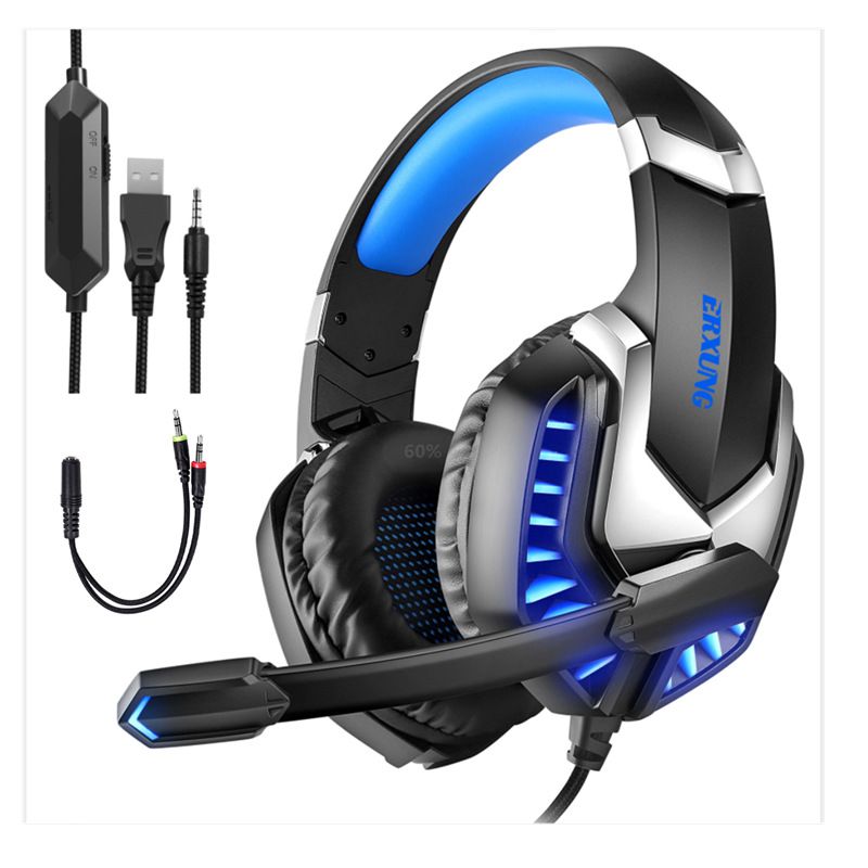 Large Electroplating With Lighting Effect Earphones Gaming Headset