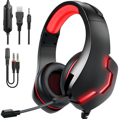 Games USB Cable With Mic Stereo Headphone For Internet Bar