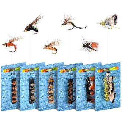 5Pcs/Set Insects Fly Flies Fishing Hooks High Carbon Steel Moths Lure