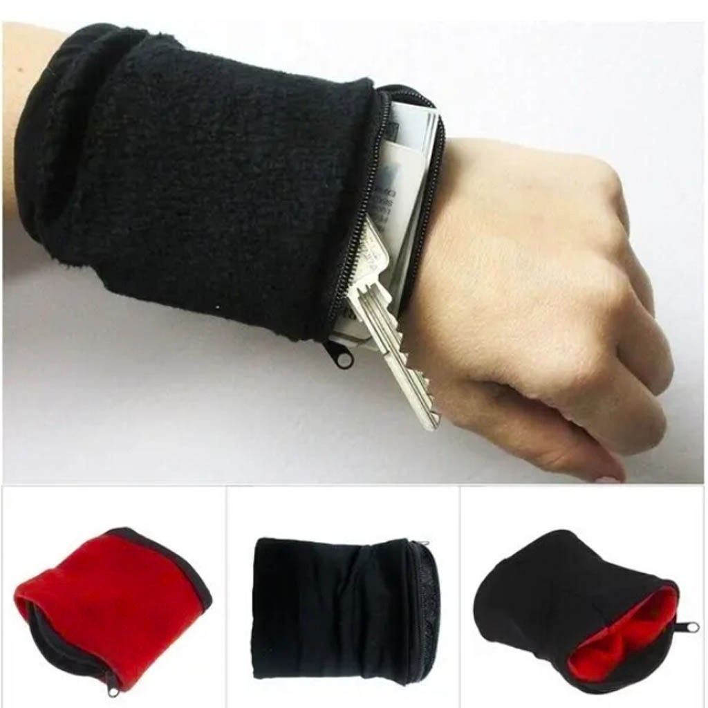 Wrist Wallet Pouch Zipper Running Travel Gym Cycling Safe Sport Wristband
