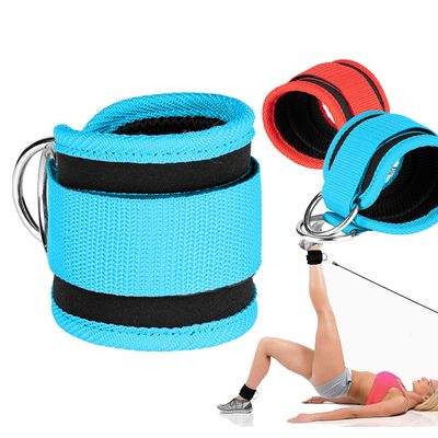 itness Ankle Straps Adjustable D-Ring Leg Training Foot Support Cuffs