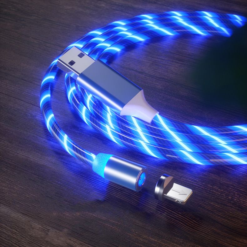Magnetic USB Cable Light LED Glowing Cord For IPhone