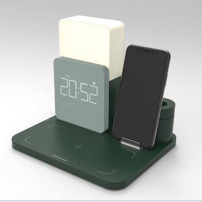 Night Light Watch Qi Wireless Charger Pad Wireless Charging Dock