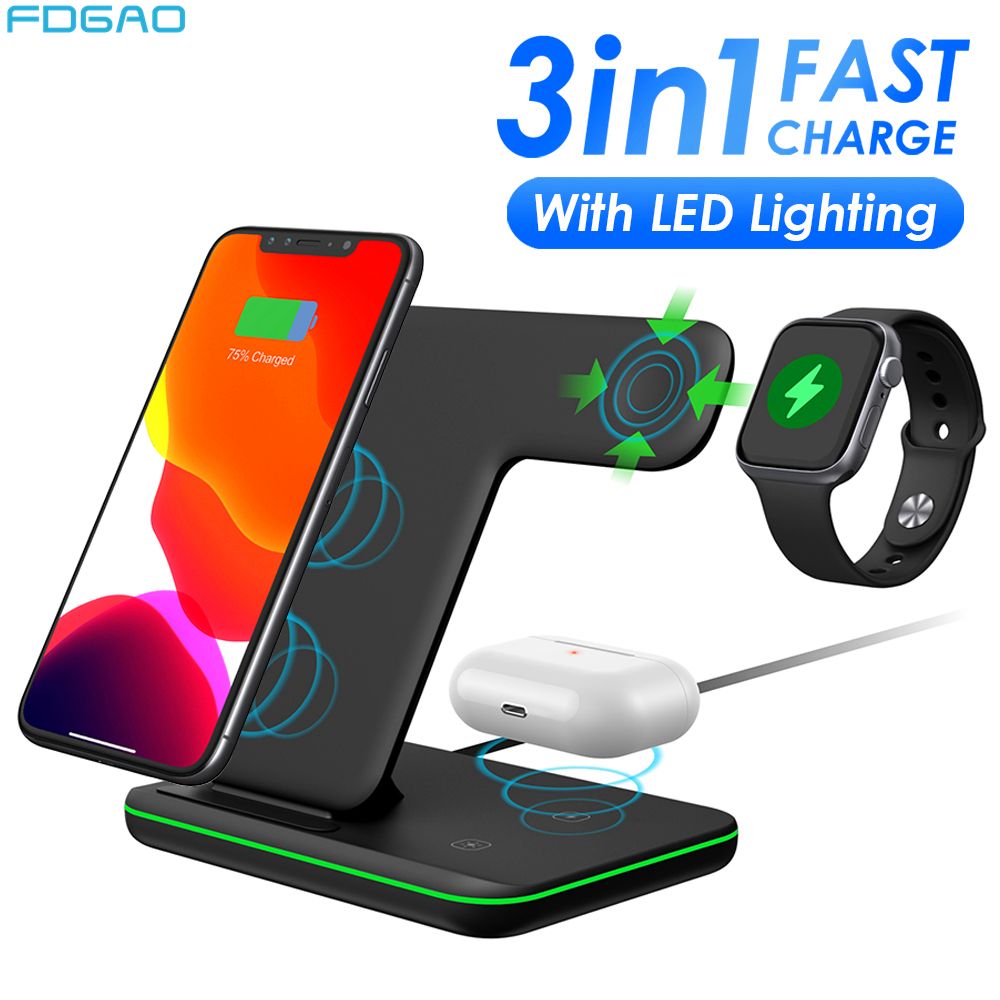 Fast Charging Wireless Charger Stand Dock Station