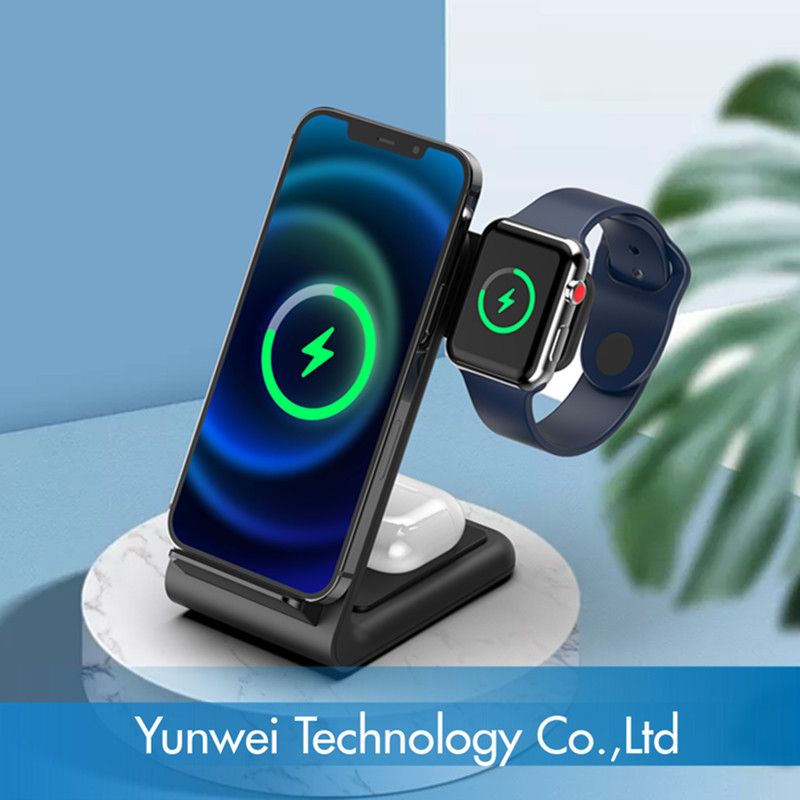 3 In 1 Wireless Charging 15W For Apple Watch 6/5/4 Airpods Pro Wireless Charger