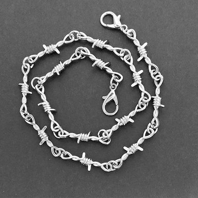Collier ras du cou unisexe en fer pour femme, style hip-hop, gothique, punk, fil barbelé, petites épines, bijoux cadeaux